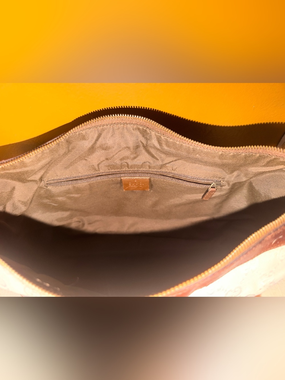 Gucci Vintage GG Monogram Canvas Boston Bag with Leather Trim - Picture 6 of 9